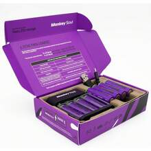 Monkey Soul Cargador de Batería Recargable AA y AAA, con Entrada USB-C, Indicadores Led, Pack 4 AA y 4 AAA Pila Recargable Alta Calidad - Tipo de Enchufe A Japonés (100V) - Ver 3