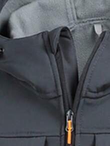 男士户外休闲防水防风保暖加厚长袖外套，秋冬款 - 灰色 - 查看 6