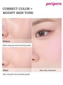 Peripera K-Beauty Pure Blushed Custon Cheek Blush，可混合粉状腮红，渐变色，哑光自然透明光泽，光泽效果，柔滑质地，自然妆效，日常妆容，韩式妆容 - #02 Fluffy Peach (new) - 查看 8