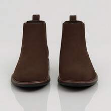 Men's Chelsea Boots, Adventure Leather Boots, Riding Shoes, Watch And Wallet Kit - 鏽棕色 - 查看 7
