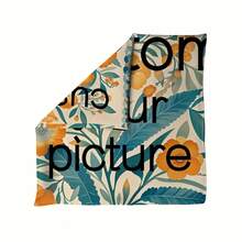 1pc Customized Women's Square Silk Scarf, Silk-Feel Square Scarf, Ladies Handkerchief