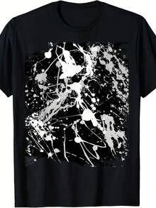 Colour Droplets - WhiteBlackRainbow T-Shirt - 款式16 - 查看 1
