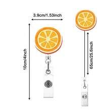 1 pieza Portabadge retráctil con brillo y tema de frutas para enfermeras y estudiantes de medicina