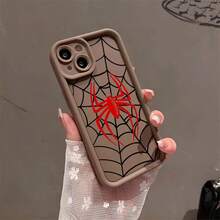 Unique High-Side Anti-Drop Design With Spider Pattern Printing. Anti-Drop And Shockproof All-Inclusive Mobile Phone Case Suitable For IPhone 17pro Max/17pro/17Air/17/16plus/16/15/14/13/12/11/XSMAX/XS/Galaxy S22plus/S23ULTRA/S24FE/S25 EDGE/A54/A53/A52/A36/A35/A34/A33/A17/A16/A15/A14/A13. Cute And Fashionable. It Is A Good Choice For Birthdays, Christmas And Halloween Gifts. - trắng - Xem 3