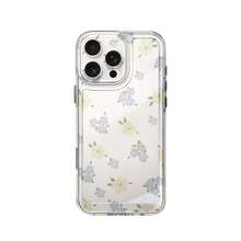 Bonita funda con diseño de flores pastel, compatible con iPhone 16, 15, 14 Pro Max, 13, 12, 11, XR y XS Plus. Fabricada en silicona TPU, ofrece protección contra golpes y caídas, además de una excelente sensación al tacto. Es el regalo perfecto para familiares, amigos y seres queridos. - transparente - Ver 6