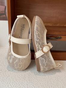 Zapatos planos para niñas, un par de zapatos planos de malla y encaje lindos y de moda, transpirables, suaves y cómodos, la primera opción tanto para uso en casa como al aire libre, zapatos planos ligeros para niñas