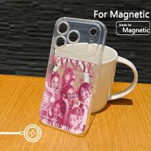 Fashion Kip K-Katseyes Phone For 17 16 15 14 13 12 11 Pro XR XS X 8 Plus Transparent Magnetic Anti-Drop Soft TPU Back Cover Christmas Fall Phone 17 Halloween Accessories - 混合顏色 - 查看 7