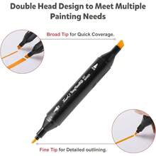 80Colores Plumones Doble Punta Pincel, 80 coloresplumones dobles, plumones Adecuado para artistas, principiantes, estudiantes, dibujar, dibujar, garabatear, crear y disear. 80Colores - 100 Colores-A - Ver 5