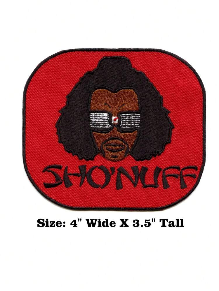 1 pieza Parche bordado de hierro Karate Master SHO NUFF - Multicolor - Añade 3