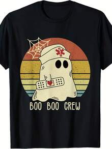 Crew Nurse Shirt, Halloween Nurse Tee, Funny Nurse Costume For Wo, Spooky Nurse Halloween Shirt - 款式8 - 查看 1