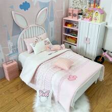 Puppenhaus Ornament, 1:12 Kaninchen Einzelbett, Kaninchen Bett, Kleiderschrank, Aufbewahrungsschrank, Mehrstöckiger Aufbewahrungsschrank, 12 Minuten Möbel Modell, Ob11 Puppenhaus Mini Ornament, Simulierte Villa Haus Männlich und Weiblich Holzmöbel, Geburtstagsgeschenk, Weihnachtsgeschenk, Miniatur Essen und Spielszene Kleinartikel Ornament, Mädchen Geburtstagsgeschenk, Heimdekoration