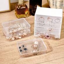 1 件塑料数据线收纳盒、充电器整理器和绕线器、桌面电缆管理、电源充电线支架和透明容器，适合家庭和办公室使用 - 白色 - 查看 4