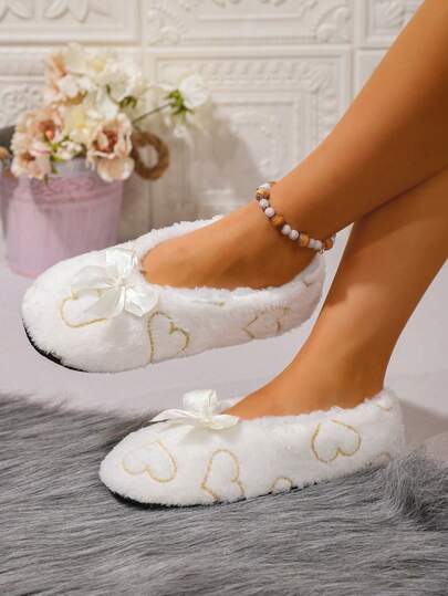 RALSWNAY Fall/Winter Women's Soft Bottom Loafers,Fur Slippers