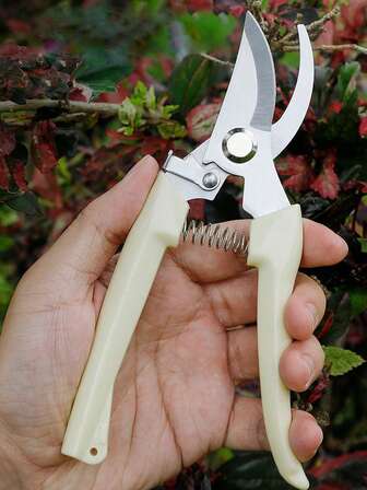 Garden Pruning Shears, Flower Scissors, Stainless Steel Blades Handheld Pruners, Premium Thickened Floral Shears, Strong Pruner For Flowers, Branches And Leaves