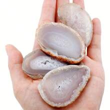 5/10/15/20 Stück Achat Licht Tisch Scheiben, Heilkristalle Geoden Steine, asymmetrische Heim Dekoration Schmuckherstellung, elegantes Grau, für Balance und Harmonie, Glück und spirituelle Energie