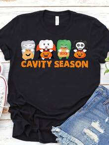 Ty Season-Funny Dental Halloween Shirt, Teeth Dentist Halloween Shirt, Dental Assistants Halloween Tee, Dental Hygienist Shirt, Dentist Gift - 款式21 - 查看 1