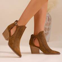Giày sandal đế xuồng hở gót thời trang nữ gợi cảm, họa tiết hình thoi, thanh lịch và sành điệu - Lạc đà - Xem 6