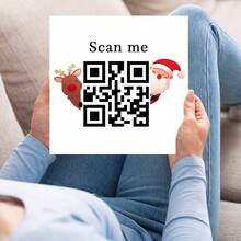 Customized Cards, Christmas Cards, Christmas Event Cards, Gift Cards, Discount Cards, Customized Greeting Cards, Customized QR Codes, Customized Payments, Customized Coupons, Customized Event Cards, Customized Counter Cards, Birthday, Party, Holiday, Wedding, Confession, Table Cards - Christmas QR Code Card - View 15