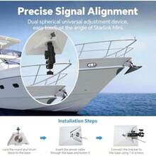 Mini Mount, Pole Mount with Mini Tripod Adapter, Adjustable Clamp Mount for RV Ladders, Guardrails, Compatible with Old Model Mini Accessories (Mount and Black Adapter)(Montura y adaptador negro) - Tipo 1 - Ver 5