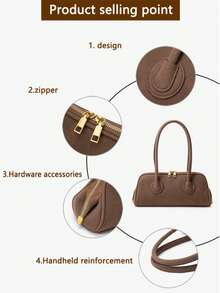 Sac à main vintage pour femme, nouveau sac de mode mat pour l'épaule/sous le bras, sac fourre-tout haut de gamme