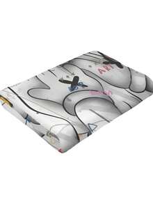 Kawss Kawaii Kaw  Blanket Super Soft Flannel Blanket Lightweight Warm And Comfortable Blanket Adult Gifts For All Seasons No Linting, Machine Washable - 黑色 - 查看 8