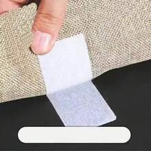 4对装，沙发垫固定器，通用魔术贴，床单防滑垫，防滑坐垫，家用隐形型，免针通用强力自粘片，防滑粘贴片，适用于床单、沙发垫、地垫，四季皆宜。