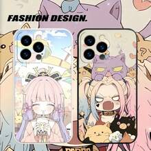 Funda protectora de teléfono de anime para iPhone 15ProMax/15Pro/15Plus/15/14ProMax/14Pro/14Plus/14/13ProMax/13Pro/13Mini/13/12ProMax/12Pro/12Mini/12/11ProMax/11Pro/11/XR, cómics, linda caricatura, impresión genial [GA285] - Color mixto 2 - Ver 7