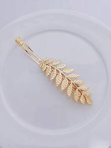 3pcs Leaf Decor Hair Clip For Everyday Styling Suitable For Campus Dating Vacation Daily Travel Boho Hair Combs Combs For Hair Side Comb, School Stuff, Wedding, Hair Accessories