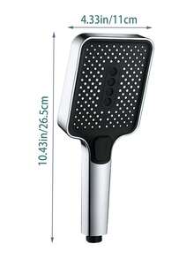 3-Modus Duschkopf Set mit 1,5M Schlauch & verstellbarer Halterung - Premium ABS Konstruktion - Modernes Silber - Für Badezimmer & Wohnmobil