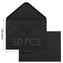 50pzs Sobres Kraft, Mini Sobres de Papel Kraft Pequeños Paquete Sobres para Tarjetas de Visita, Navidad Tarjetas de Invitaciones(Verde) - Verde - Ver 1