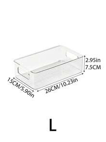1/3/6 件透明厨房储物盒 - 多用途食品储存容器，适用于冰箱、冰柜和食品储藏室 - 非常适合水果、蔬菜、肉类等 - 耐用的 ABS 塑料，易于清洁，非常适合冰箱储物盒、收纳盒、冰箱储物套装、厨房储物盒。 - 彩色 - 查看 11