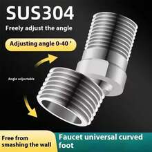 360 °   Grifo ajustable con adaptador de esquina de tornillo excéntrico, accesorios para grifo de cocina - A - Ver 7