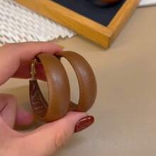 Elegant Vintage-Inspired Hoop Earrings - 925 Silvery Posts, Alloy, Perfect For Parties, Holidays & Everyday Chic