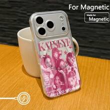 Fashion Kip K-Katseyes Phone For 17 16 15 14 13 12 11 Pro XR XS X 8 Plus Transparent Magnetic Anti-Drop Soft TPU Back Cover Christmas Fall Phone 17 Halloween Accessories - 混合顏色 - 查看 6