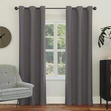 Sun Zero Easton - Cortina con ojales opacos,(Gris Carbón 101.6An x 274.3Al cm (1 Paneles)) - Tipo 2 - Ver 2