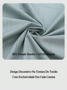 Men's Dress Shirt - Triple Waterproof, Greaseproof And Stain-Resistant Protection - Made From Premium Fabric 38% Bamboo Fiber, 62% Polyamide. Soft And Breathable. Perfect For The Modern Man. Versatile For Everyday Life. - 綠色 - 查看 3