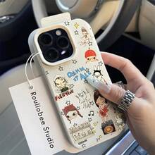Girl Yoshimoto Mihito Nara Phone Case Compatible With IPhone 17 16e 16 15 14 13 12 11 Pro Max Air X XR XSMAX 8 7 Plus Shockproof Soft Back Case Couple Gift, Animal Phone Case, Wireless Charging Case, Couple Gift Idea, Cartoon Design, Popular Culture Theme, Durable Material, Lightweight Shell, Protective Cover, Fashionable Protective Case, Technology Enthusiast, Young People Pure Cotton Skin-Friendly Top - Trộn màu - Xem 7