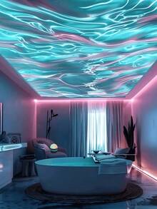 Romantic Aurora Projector Lamp, LED Northern Lights & Ocean Wave Projector With Remote Control RGB Lighting Effects, Glow Projection For Bedroom, Gaming Room, Home Theater, Ceiling, Holiday Party Decor - Multicolor - View 11