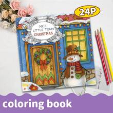 GDTME 1 本全新 24 页豪华成人涂色书，主题为放松与平静，2025 年全新设计（原创）房间装饰 - 24 页厚纸，单面印刷，英文，是父亲节、六月节、复活节、感恩节、新年和情人节送给爱人、朋友、同事和家人的理想礼物。 - 梵谷風格 - 查看 17