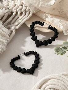 1 Pair Round-Shaped Small Radish Earrings, Suitable For Daily Wear - Multicolor - View 16