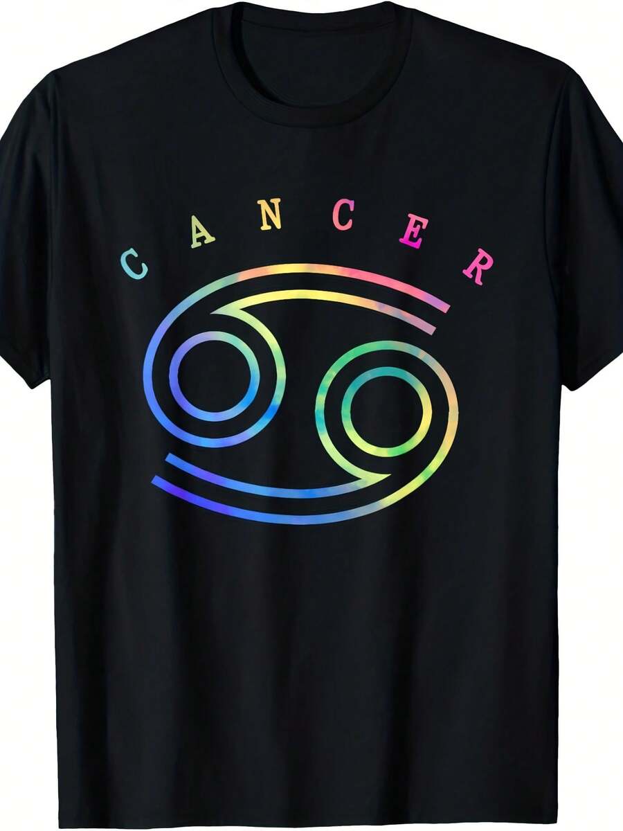 Colorful Zodiac Sign Astrology Astrological Sign Cancer T-Shirt - 款式15 - 查看 1