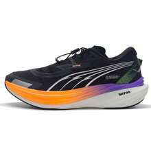 Puma 男士跑步鞋 Deviate NITRO 3 WTR+ 耐磨缓震鞋，网面透气运动鞋，舒适休闲鞋，适合日常穿着和通勤，310080-02 - 黑色-火紅 - 查看 1