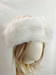 1 pieza Gorro de invierno marrón con textura de peluche, adecuado como accesorio cálido de otoño para uso diario al aire libre - Multicolor - Ver 5