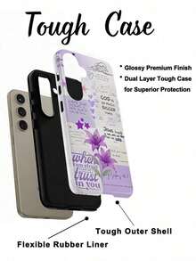 Fundas de Teléfono Cristianas, Versículos Bíblicos Inspiradores |   Citas Religiosas de la Biblia, Fe y Esperanza | Funda de Teléfono con Película 2 en 1 de Flores Estéticas con Protección - Compatible con Galaxy S25/S25 Plus/S25 Ultra/S24/S24 Plus/S24 Ultra/S24 FE/S23/S23+/S23 Ultra/S22/S22+/S22 Ultra/S21/S21+/S21 Ultra/S20 ULTRA/A71/A56/A55/A54/A53/A52/A34/A26/A15/A16/A14/A13/A06 y Phone17,17Air,17pro,17pro Max,16,16plus,16promax,15Plus,15Pro,15ProMax,14,14Plus,14Pro,14ProMax,13,13Pro,13ProMax,12,12Pro,12ProMax,11,11Pro,11Pro Max, es un regalo de cumpleaños considerado para tu novia, novio y amigos. - Multicolor 3 - Ver 7