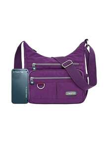 新款男士便携随身包大容量男士斜挎包男士单肩包多层包 - 彩色 - 查看 3