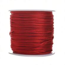 0.8毫米 20米/787英寸尼龙绳，适用于手链、中国结绳、尼龙串珠线，可用于编织手链、串珠、项链、流苏工艺、风铃、珠宝制作等。 - 彩色 - 查看 16