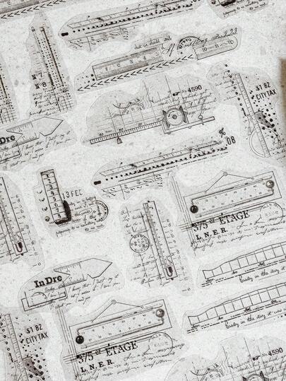 20张复古拼贴贴纸，创意美学贴纸，适用于剪贴簿、手账、DIY装饰、节日礼物、个性化剪贴簿、学校用品、趣味贴纸、Kindle剪贴簿用品
