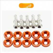 高品质 M6 阳极氧化铝垫圈和螺栓套件 - 适用于汽车和摩托车，多种颜色的装饰螺丝和垫圈