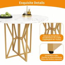 Dining Tables - Gold - View 4