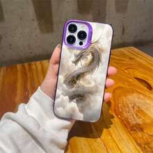 Phone Case With A Dragon Roaming In Mid-Air For IPhone 16 Pro Max, Smudge-Proof, Drop-Proof Case 15/14 Plus/13 Cartoon 12/11Pro Phone Case - Mixed Color 1 - View 9